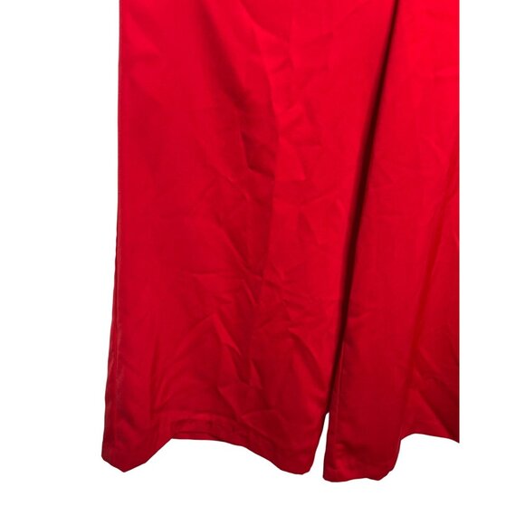 Gianni Bini Red Ruffle Wide Leg Jumpsuit Women’s Small V Neck Evening - Picture 9 of 9